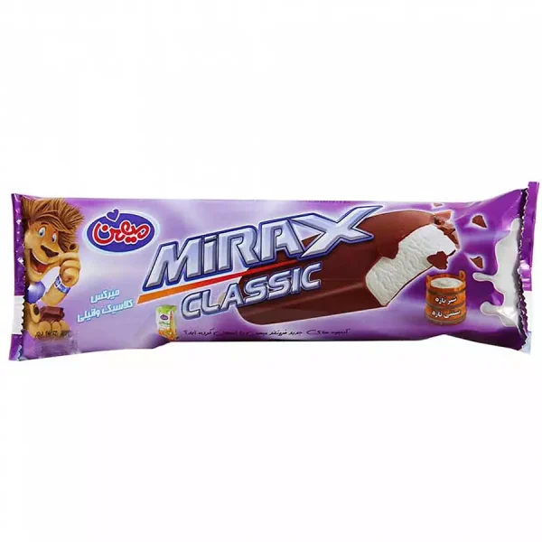 بستنی چوبی کلاسیک وانیلی میهن(60گرم)